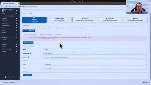Kubernetes cluster configuration with Portainer смотреть онлайн