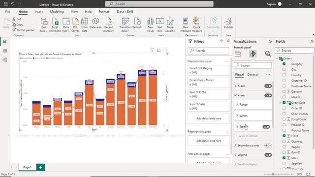 Line-Area-Line & Column Combo- Ribbon Charts in Power BI - Power BI Full Course in Telugu-Lesson 9 смотреть онлайн
