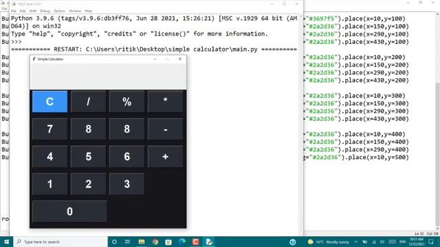 How to Create a Simple Calculator Using Python | GUI Tkinter Project #FlyWithCode07 смотреть онлайн
