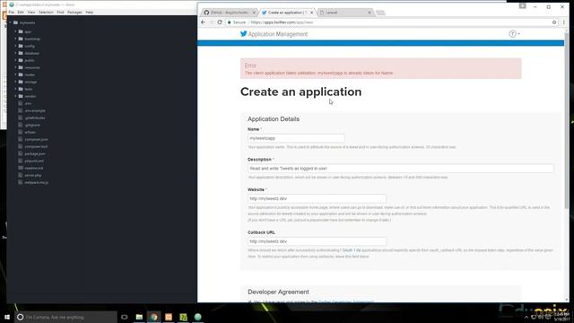 Laravel PHP FW Tutorial Full Course for Beginners| Project 10 Create App & Register Twitter API - 0 смотреть онлайн
