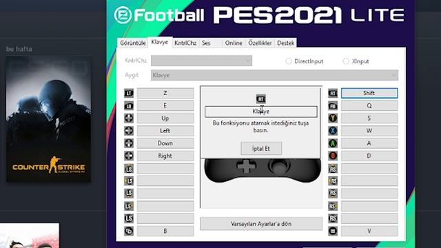 PES 2021 Klavye Ve Gamepad Tuş Ayarları Nasıl Yapılır