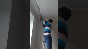 Переделка натяжного потолка, подворот