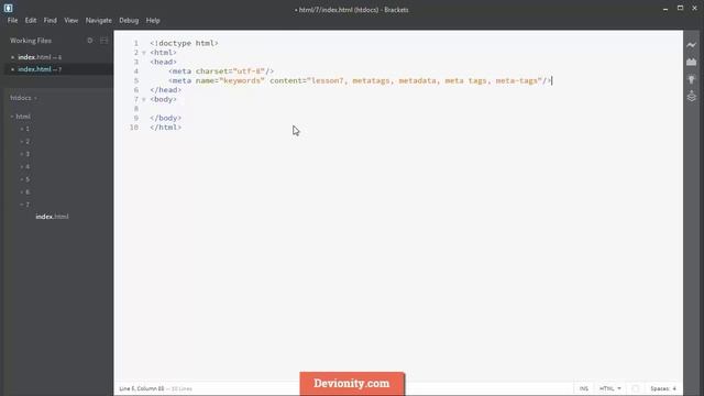 Основы HTML: 6 - Мета теги смотреть онлайн