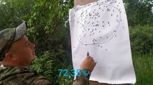 ТОЗ-63 отстрел дедовского(октябрь, ноябрь) патрона 16к 1.75×27.65 на 35м 5ки, кучность, резкость?