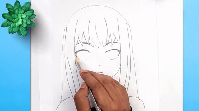 Anime Face Drawing Tutorial | How to Draw Anime Girl Face easy Step by Step смотреть онлайн