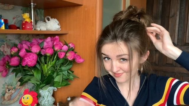 ТРИ небрежных ПУЧКА НА КАЖДЫЙ ДЕНЬ | легко и просто | красивая прическа для ленивых смотреть онлайн