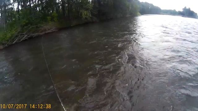 Муха-убийца рыбы.Рыбалка на нахлыст. смотреть онлайн