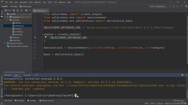 012 FastAPI Project Connect FastAPI to MySQL смотреть онлайн