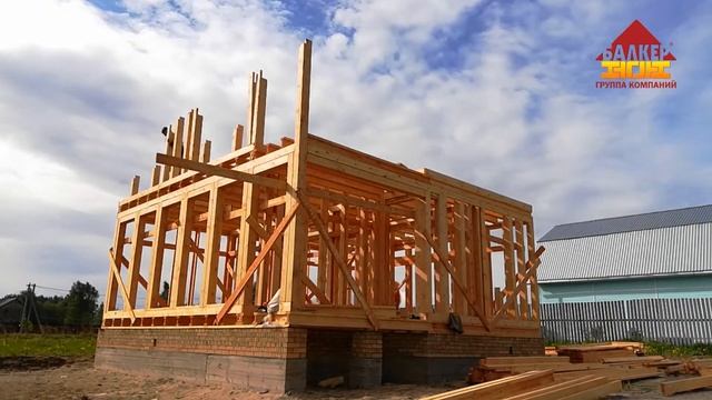 Монтаж тавровых и угловых стоек 2-го этажа смотреть онлайн