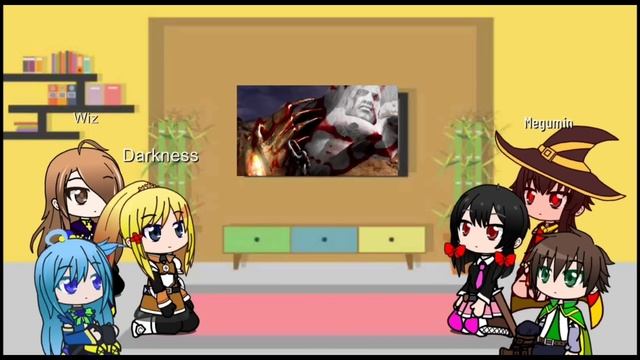 Konosuba React to God of war Kratos past смотреть онлайн
