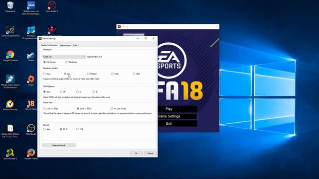 Fifa 18 - How to change Graphics Settings (on PC) смотреть онлайн