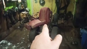 №08. Самодельное сиденье с амортизатором. Самодельный минитрактор. Классика.