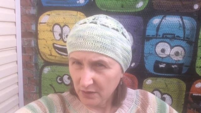 Платье Весеннее связано спицами Обзор Пряжа ALIZE COTTON BATIK смотреть онлайн