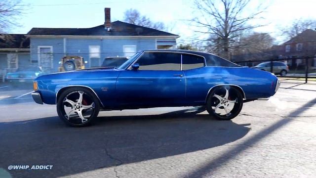 WhipAddict: 454 72' Chevy Chevelle SS on Black Lip Forgiato Curva 24s, Custom Interior, Digital Das смотреть онлайн
