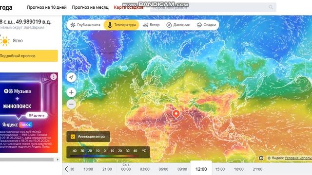 погода яндекс смотреть онлайн