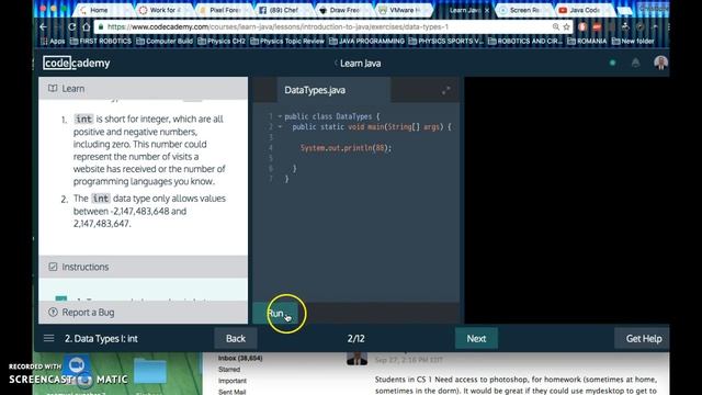 Java Introduction to Code Academy 2 смотреть онлайн