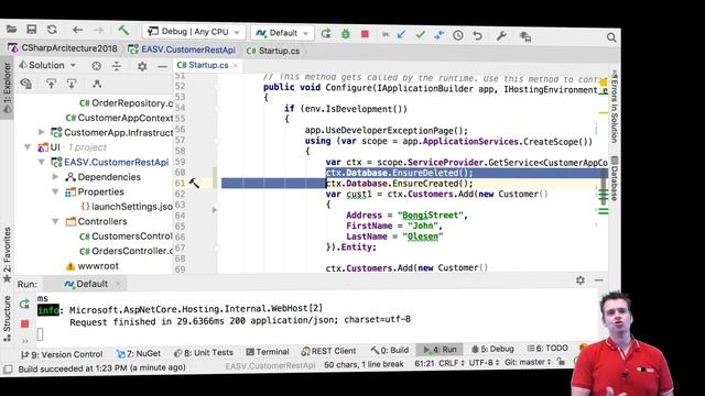 C# Clean Arch Entity Framework Core 2018 | S4P16 | Seed Data in SQLLite смотреть онлайн