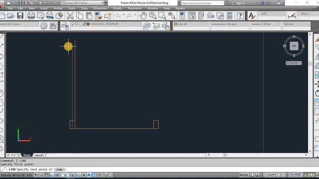 How to Draw Door and window in AutoCAD 2013 смотреть онлайн