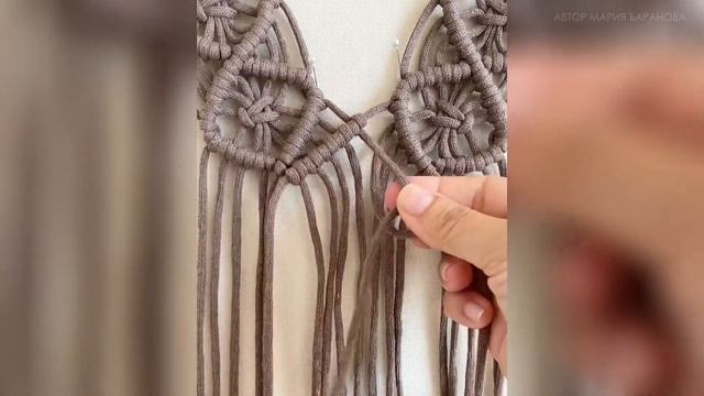 МК «СУМКА-ШОППЕР» с элементами макраме часть 3 смотреть онлайн