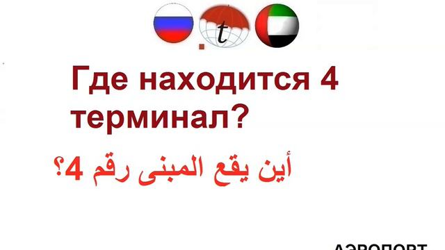 Где находится 4 терминал? Фразы на арабском языке. Арабский язык смотреть онлайн