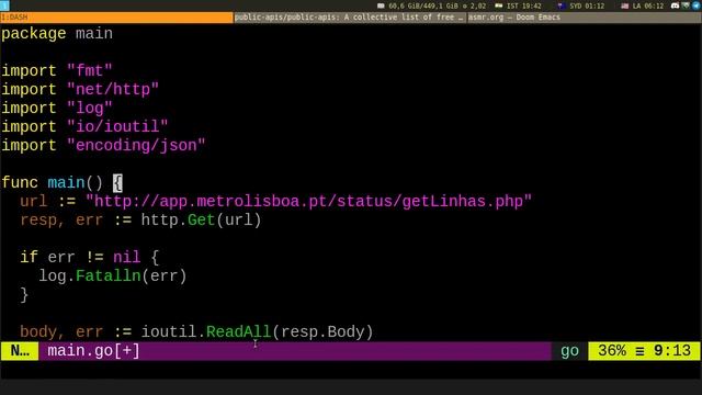 Metro of Lisboa API - JSON fun - ASMR whispered video in golang смотреть онлайн