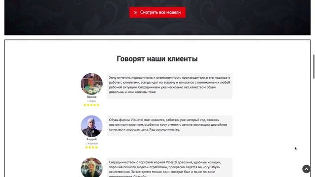 Создание лендинга по продаже женской обуви оптом «Violetti» смотреть онлайн