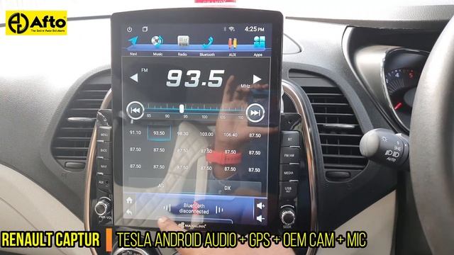 RENAULT CAPTUR - TESLA ANDROID AUDIO INSTALLATION #afto #aftocoimbatore #carmodification #renault