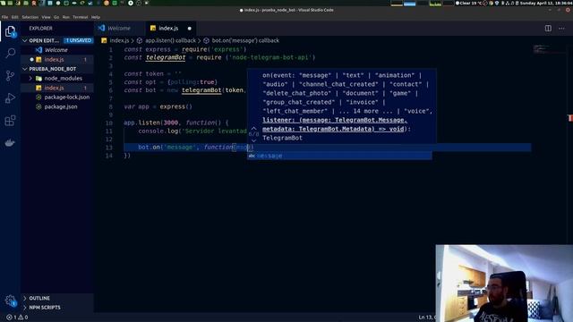 ? ¡CREA TU PRIMER BOT DE TELEGRAM! | Programación con NodeJS смотреть онлайн