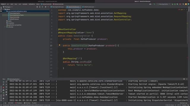 Kafka Application using Java Spring Boot смотреть онлайн