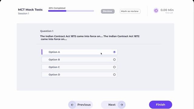 Test Prep Screen in Figma for an AI-driven software that helps users prepare for standardized tests смотреть онлайн