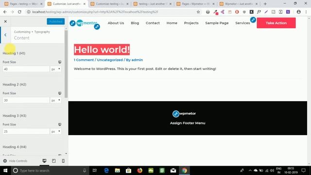 Complete Astra Theme Tutorial |Customize Header & Footer |Wordpress tutorials|Part-3 in Hindi смотреть онлайн