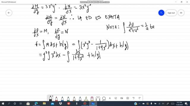 15. [x^2y^3-1/(1+9x^2)]dx/dy+x^3y^2=0. Ecuaciones exactas. Alexander Estrada смотреть онлайн