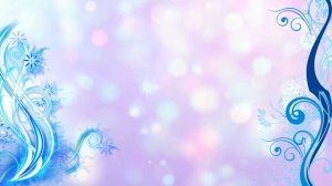 Футаж голубой, завитушки