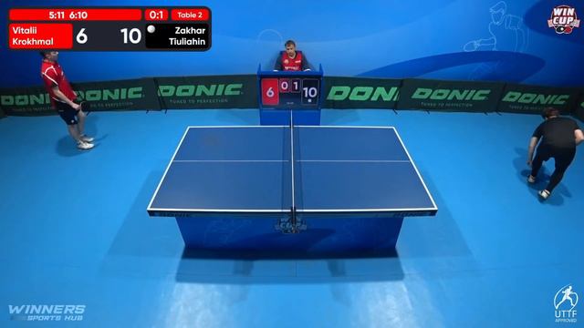21:15 Vitalii Krokhmal 0 - 3 Zakhar Tiuliahin West 6 WIN CUP 24.05.2023 | TABLE TENNIS WINCUP