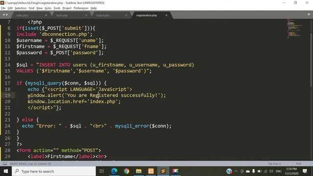 Lecture - 6 Login system using PHP with MYSQL database by Noman Ali смотреть онлайн
