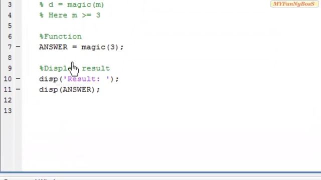 Matlab Function - Magic square-magic( ) смотреть онлайн