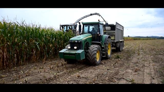 ZEAS AGRO a.s. RÁBÍN- SILÁŽE/SILAGE 2018- John Deere 8120, 2x LIAZ, Claas Jaguar 850 смотреть онлайн
