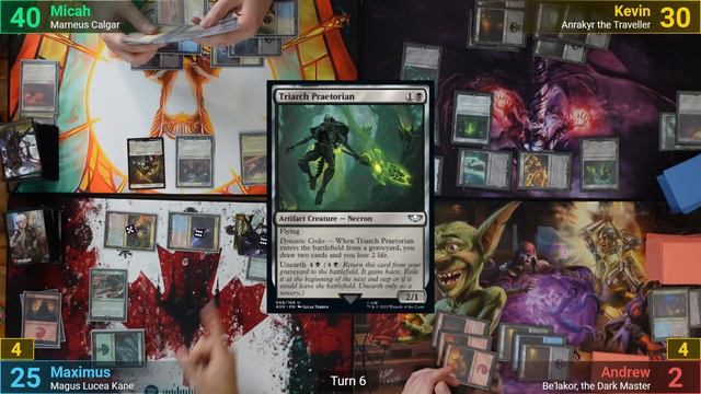 The future is now! Magus Lucea Kane vs Bel'Akor vs Marneus Calgar vs Anrakyr #MTGxWH40K #edh #cmdr