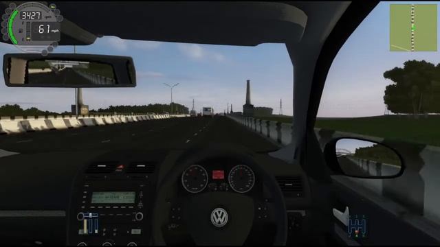 VW Golf 1 8 FSI - City Car Driving смотреть онлайн