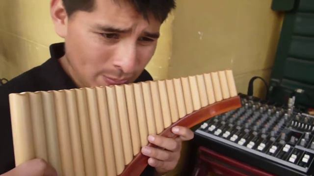 Left Handed 24 Pipes Panflute Natural Bamboo from Peru смотреть онлайн