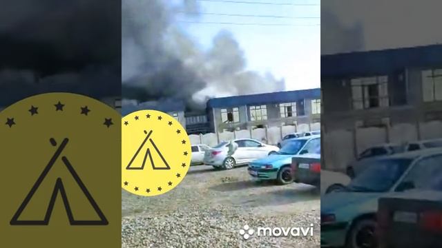 пожар в мебелнем цеху. когда строите цех обезательно вставьте протива пожарную сигнализацию. смотреть онлайн