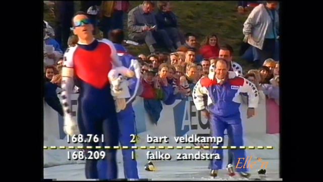 NK Allround Alkmaar 1992 - 10 km Veldkamp - Zandstra + lap of honor Zandstra, Van Schie смотреть онлайн