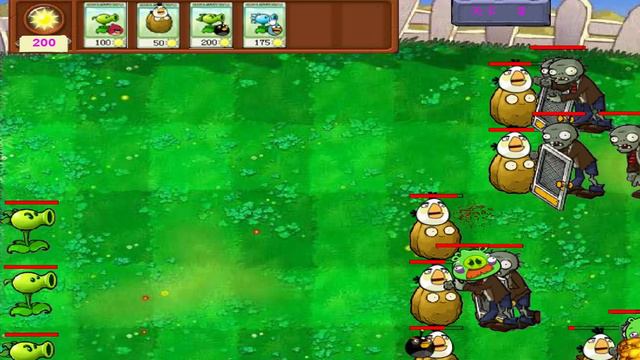 Angry Birds vs Zombies - PEASHOOTER SHOOTING ANGRY BIRDS смотреть онлайн