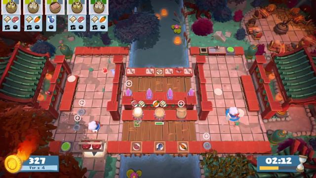 Overcooked 2. Spring Festival 1-5. Single Player. 4 Stars. смотреть онлайн