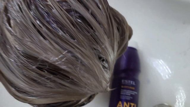 Мелирование на коротких волосах.Присутсвие седины.Как выглядит? смотреть онлайн