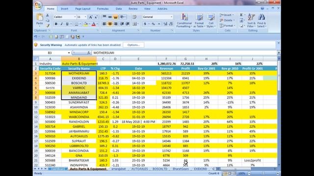 Discovering Growing Industries (using excel sheets) смотреть онлайн