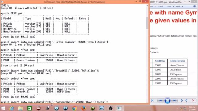 XI Ip practical session MySQL (part 6.1) смотреть онлайн