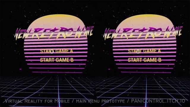 VR Game Prototype / RetroWave menu смотреть онлайн