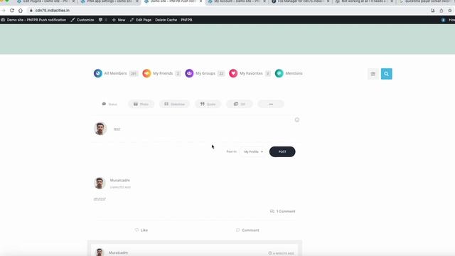 Push notification demo - WordPress Plugin смотреть онлайн