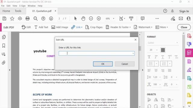 How to add clickable hyperlinks in pdf using Adobe Acrobat Pro DC смотреть онлайн